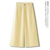 Loose and versatile cool linen wide-leg pants for women, summer 1116, thin high-waisted slimming drapey breathable straight-leg pants