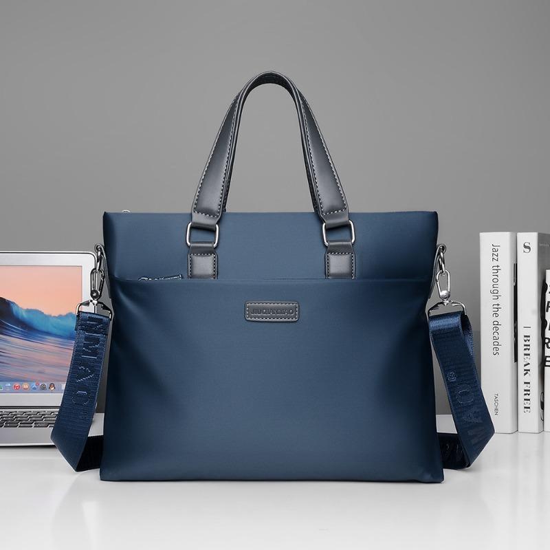 New Portable Oxford Men's Briefcase Business Large Capacity Laptop Bag Shoulder Crossbody Bag