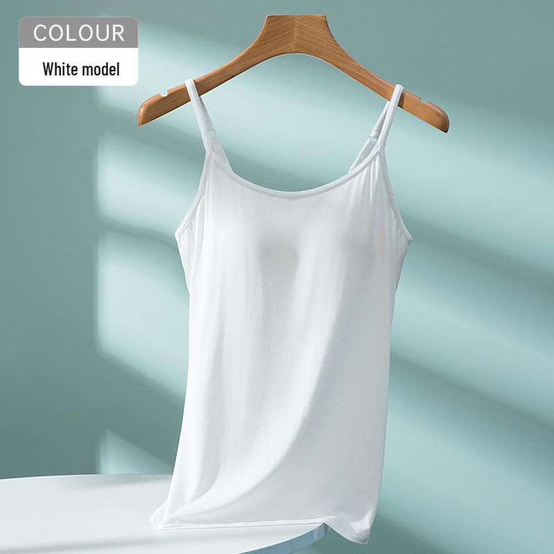 

Летняя майка из модала с тонкими бретелями и встроенным бюстгальтером XXL