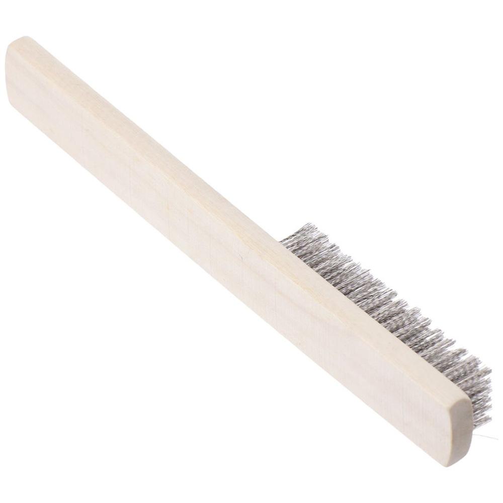 Wooden Handle Brush Stainless Steel Wire Brush Bodhi Cleaning   Clean