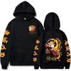 Anime Hoodies Men Women Kyojuro Rengoku Hooded Sweatshirts Oversize Harajuku Streetwear Men's Clothing Streetwear Sweatshirt