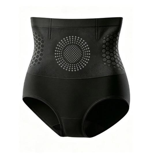 Women High Waisted Tummy Control Panties Honeycomb Design Breathable Butt Lifting Briefs Seamless Shapewear Underwear S