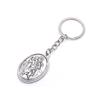 Ancient Oval Virgin Holy Father Saint Benedict Exorcism Ancient Silver Pendant Catholic Relic Keychain Religious Ornaments Church Gifts