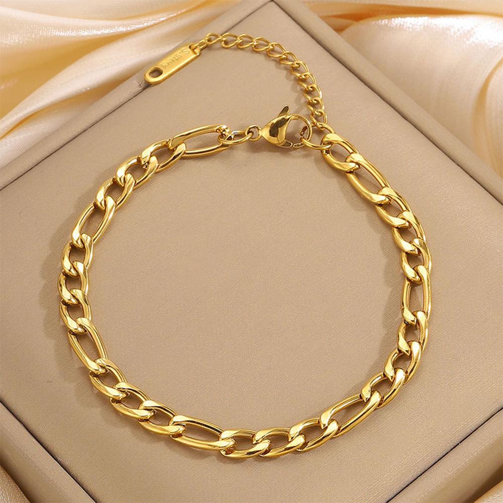 Korean Fashion Titanium Steel Diamond Inlaid Women's Luxury Bracelet