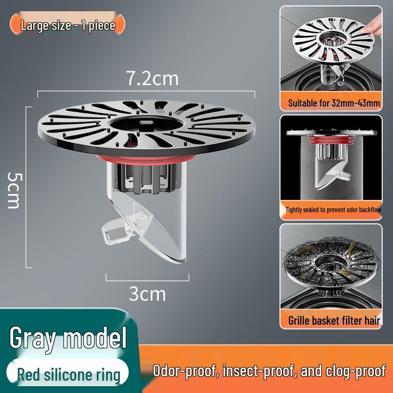 Nuovo Modello Scarico a Pavimento Deodorante per WC: Soluzione per la casa Plug-and-Play, Anti-Bloccaggio, Repellente per Insetti