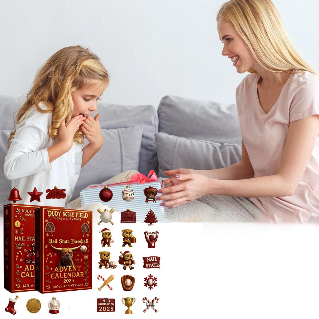 2D Labrador Advent Countdown Box Christmas Tree Decoration Acrylic Pendant Independent Station