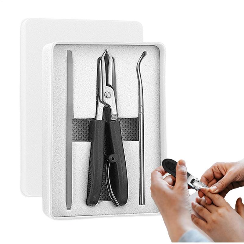 Toe Nail Clippers Cutter Ingrown Toenail Tool Professional Thick Nails Dead Skin Dirt Remover Super Sharp Curved Blade Nail Tool