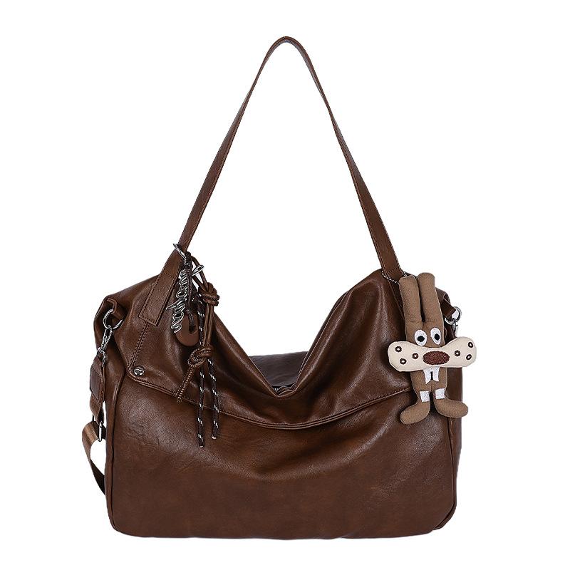 2025 New Large-capacity Tote Bag Fashion High-end Retro Bag Women's European and American Style Commuting Versatile Shoulder Bag