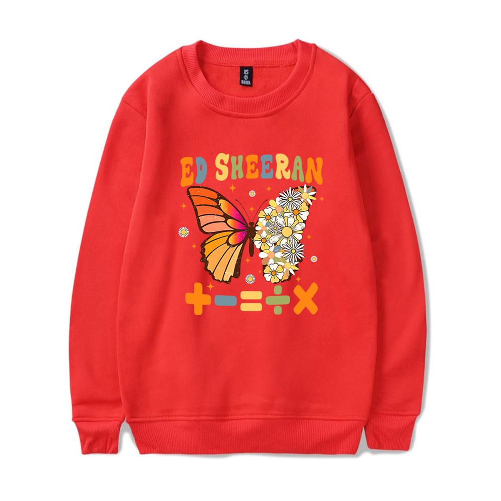 

Модный свитер с круглым вырезом Ed Sheeran для мужчин/женщин, толстовка Harajuku, уличная одежда, модные топы, повседневная одежда для подростков XXS красный