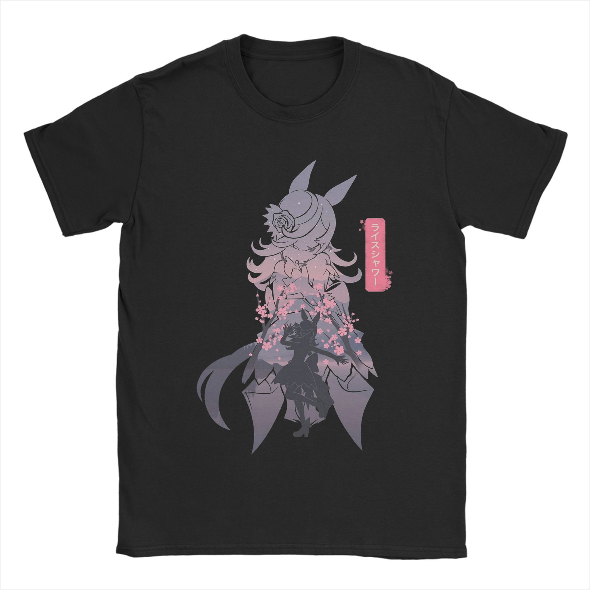 

Oguri Cap Uma Musume Anime T-Shirt Men Round Collar Pure Cotton T Shirts Short Sleeve Tee Shirt Graphic Printed Clothing M