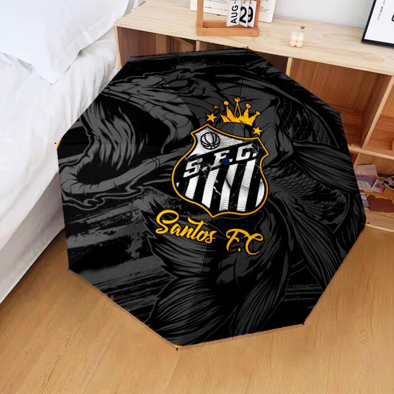 1PC Powerful Football Crest Design Printed Umbrella Folding umbrella, automatic umbrella 8-Frame for Travel, camping Fan gifts Christmas Gifts