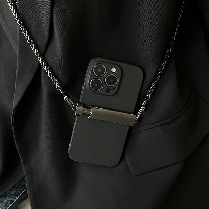 Регулируемый шнурок-цепочка через плечо с универсальным задним зажимом для телефона для женщин