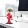 FAVOMOTO Japanese Doll Ornament: Handmade Geisha Figurine with Silk Kimono - Geisha Doll Collectible Japanese Cultural for Women & Home Aesthetics