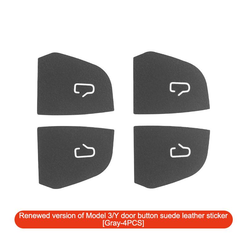 

For Y Highland Juniper 2025 Car Interior Suede Door Button Trim Stickers Patch Trim Cover Accessories серый