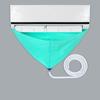 Split Air Conditioning Washing Bag AC Dust Cleaning Protective Service Cover with Drain Port Water Pipe