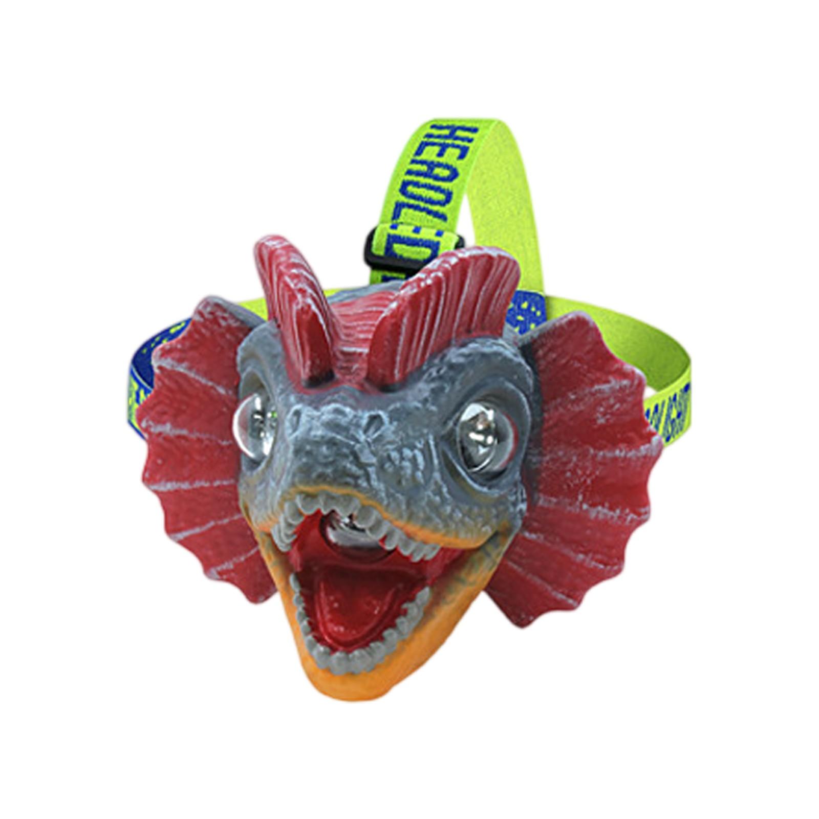 

Динозавр Фары, Детские Уличные Походные и Кемпинговые Электрические Фонари, Музыкальные Двойные Светодиодные Фары Дракона One Size