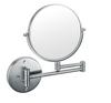 LED Wall-Mounted Telescopic Stainless Steel Makeup Mirror - Double-Sided, High-Definition, Magnifying for Bathrooms