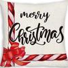 Christmas Snowman Bell Pillowcase Living Room Bedroom Bed Backrest Cushion Home Festive Atmosphere Decoration Backrest