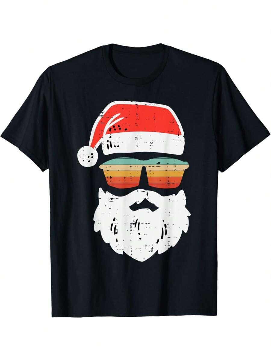 

Retro Santa Face Sunglasses for Holiday Style Men & Women S разноцветный