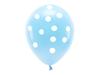 Partydeco Balony Eco 33 Cm Pastelowe Błękitne W Kropki 6 Szt