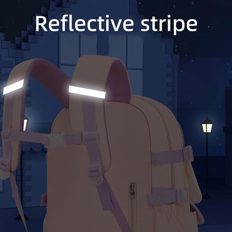 Elementary School Backpack for Grades 3-6 Ergonomic Waterproof Lightweight Schoolbag Multi-functional Refrigerator-style Student Backpack