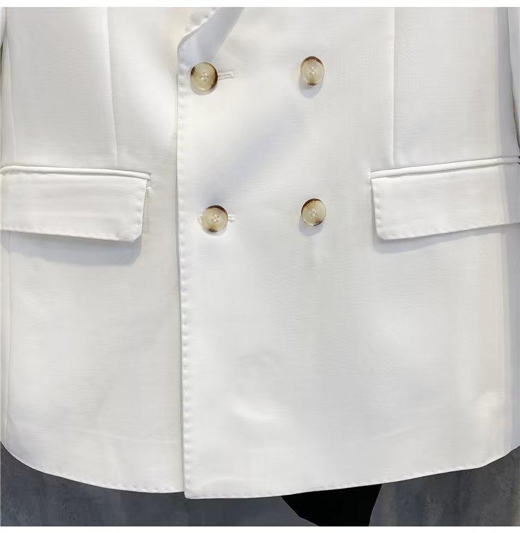 Sacou costum bărbați cu croială largă Primăvară & Toamnă 2022 - Top business formal la modă în stil coreean