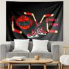 ice-hockey Print Tapestry, Backdrop, Easy Setup, Ideal for Bedroom, Office & Living Room, with Aesthetic Wall Hanging Decor.