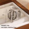 Stainless Steel Metal Heart Pattern Cuff Ring For Women Men Punk Hip Hop Gold Color Adjustable Wide Thick  Finger Rings Jewelry