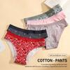 Women's Seamless Cotton Underwear Floral Print Breathable Hipster Panties Mid Rise Soft Stretch Ladies Briefs