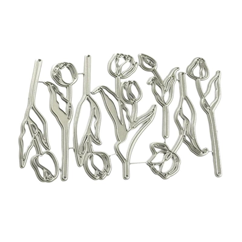 

Flower Die Cut Decorative Embossing Paper Die Carbon Steel Cutting Dies For Card Making Scrapbooking Album Bookmarks 1