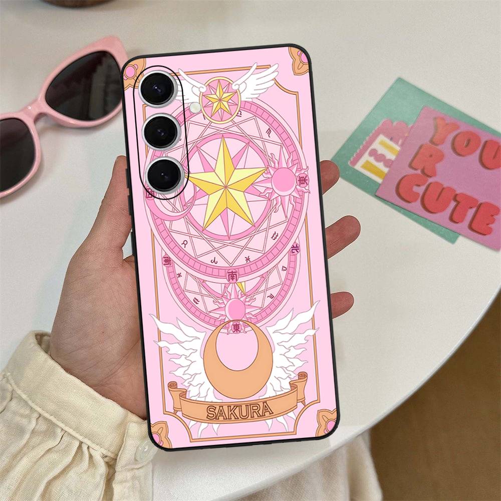 Anime C-CardcaptorS S-Sakura Phone Case For Samsung S 24 Fe 25 Ultra Plus 20 Lite 21 30 22 23 24 22 Ultra 5G Fundas