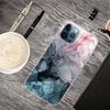 For iPhone 15 Pro Max Shockproof IMD TPU Cell Phone Case Abstract Marble Printed Mobile Phone Back Cover