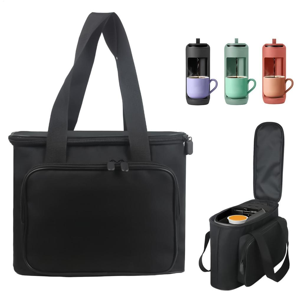 Coffee Maker Travel Bag Oxford Carrier Tote With Multi-Compartment Portable Storage Bag For Business Scenarios Outdoor Camping