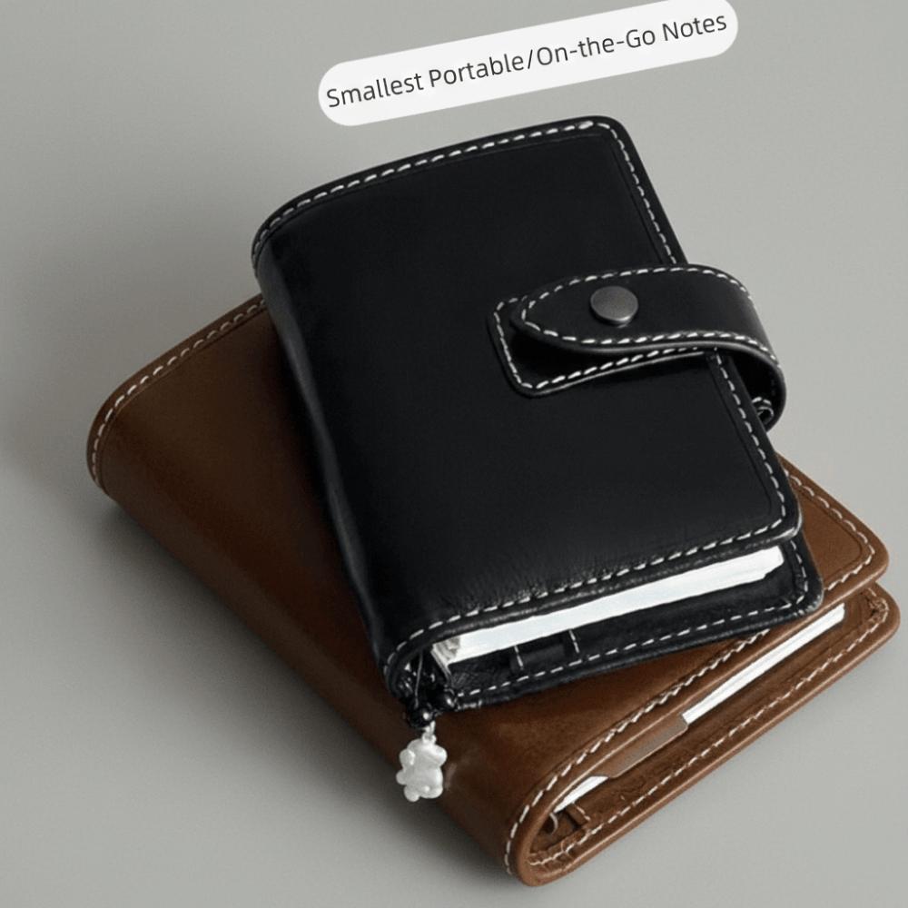 Retro Removable Blank Inner Pages M5 Notebook Shell Loose-leaf DIY Scrapbook Travel Journal Hard Shell Notepad School Office
