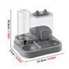1 PC 2-in-1 Automatic Feeder with Controllable Food Amount for Small Animal Pets Rabbits Cats Dogs Feeder Bowl with Drink Bottle