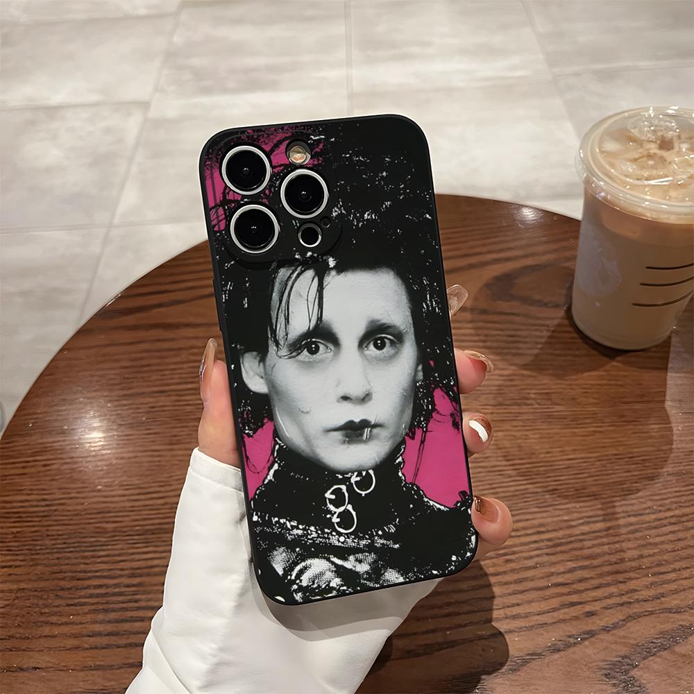 E-Edward Scissorhands Phone Case For 17 Pro Max Iphone 14 Pro Max 12 16 15 13 Pro 11 Xr X Xs 8 7 Plus Back Cover