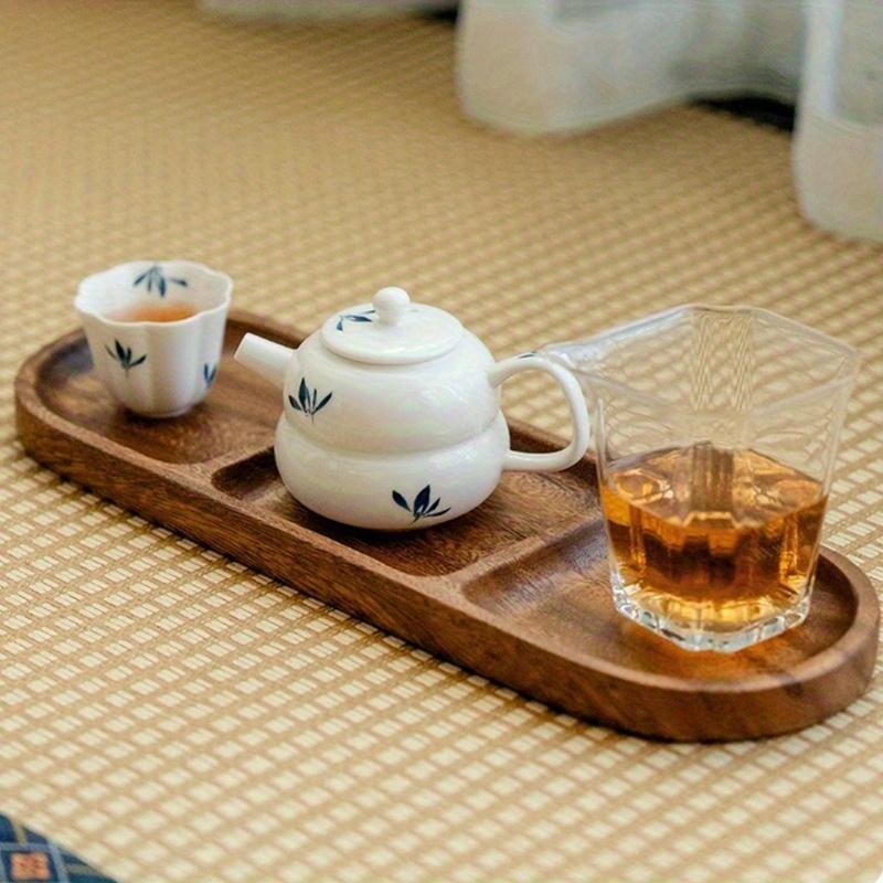 Wooden tray Dim sum tray tea tray stove cooking household wooden tableware rectangular cake wooden plate