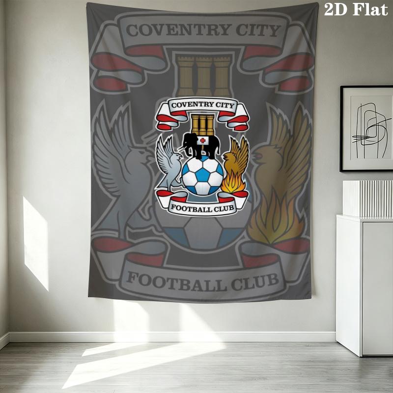 Coventry City FC Wall Tapestry Aesthetic Wall Hanging Printed Fabric Blanket Decorative Tapestries for Bedroom Living Room Home Decor