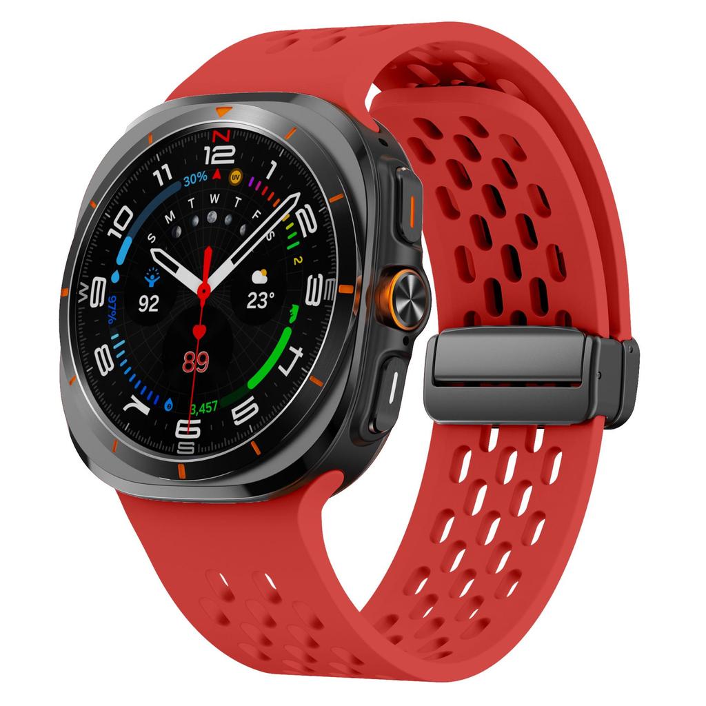 Samsung Ultra Magnetic Buckle Silicone Watch Strap with Foldable Clasp