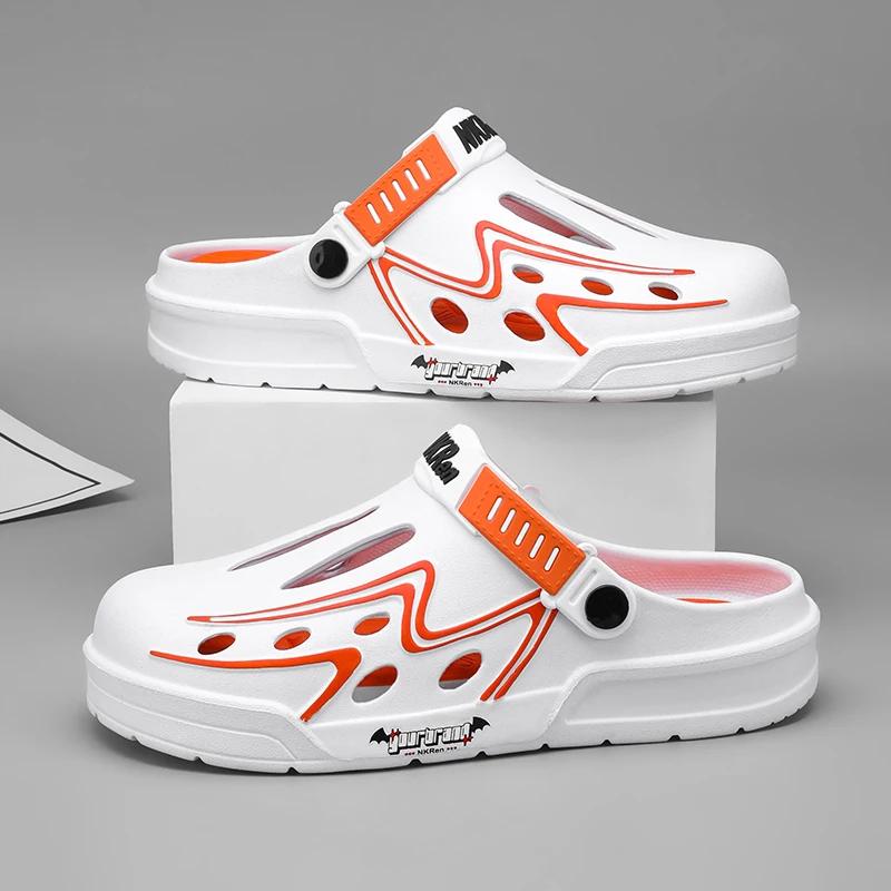 Men Slippers Summer New EVA Soft-soled Platform Slides Sandals Indoor Outdoor Walking Beach Shoes Flip Flops Mens Shoes Big Size