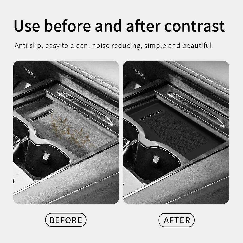 Für Chery OMODA 5 C5 E5 EV Modell 2025 2025 Auto Anti-Rutsch-Pad Silikon Mittelkonsole Kabelloses Ladegerät Zubehör