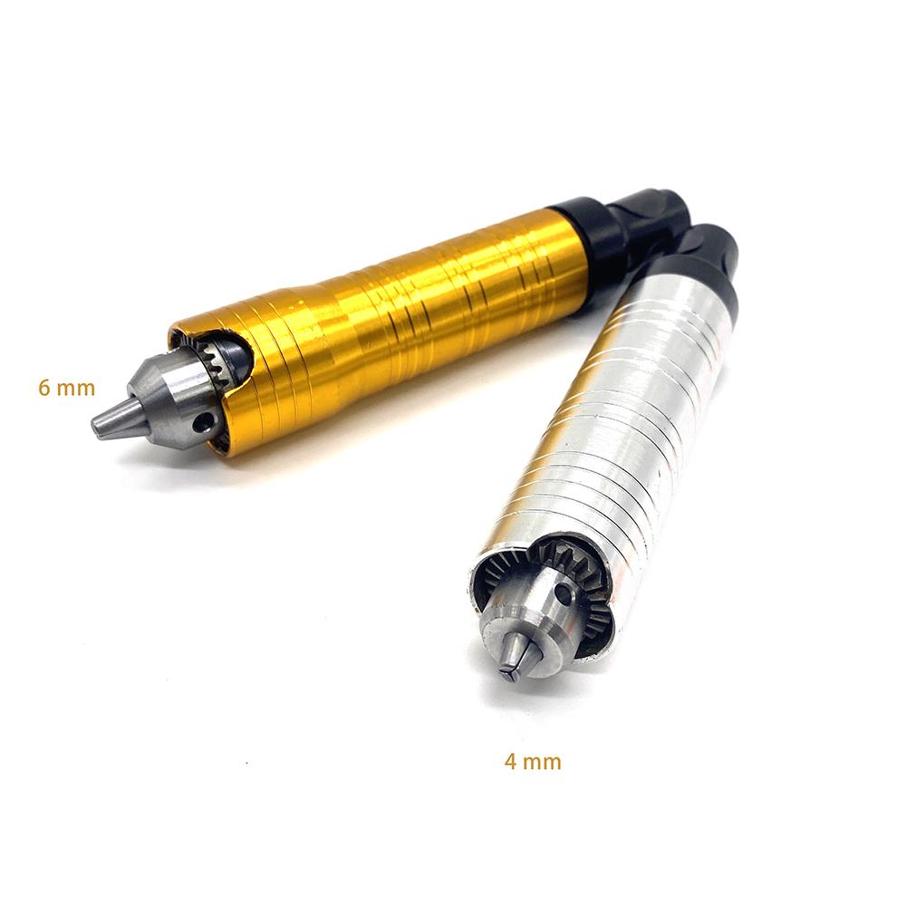 4mm/6mm Jewelry Carving Mini Grinder Engraver Tool with Flexible Shaft Tube Extension Steel Hand Piece Chuck