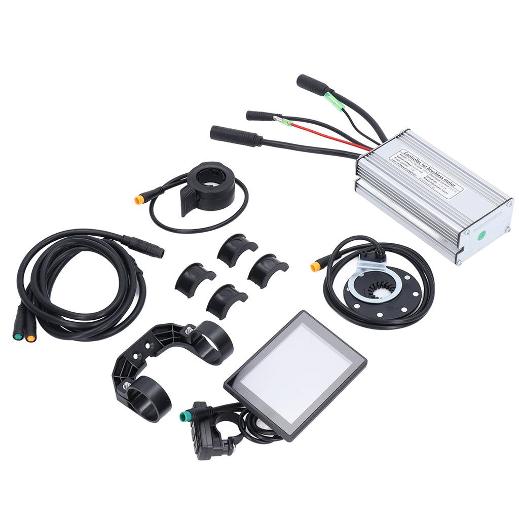 Bicycle Lithium Battery Modified Controller Set Full Waterproof Kit with 22A Controller and LCD 8S Display for 500W