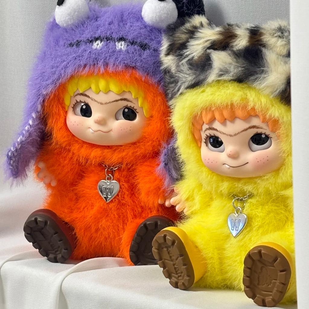 Wakuku Fuzzy In Fashion Fun Party with Box Cute Wakuku Figure Action Box Mystery Cute Doll Bag Pendant Doll Surprise Gift Toy