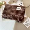 New Classic Retro Small Plaid Scarf Women's Winter Korean Version Versatile High-end Warm Couple Scarf Men