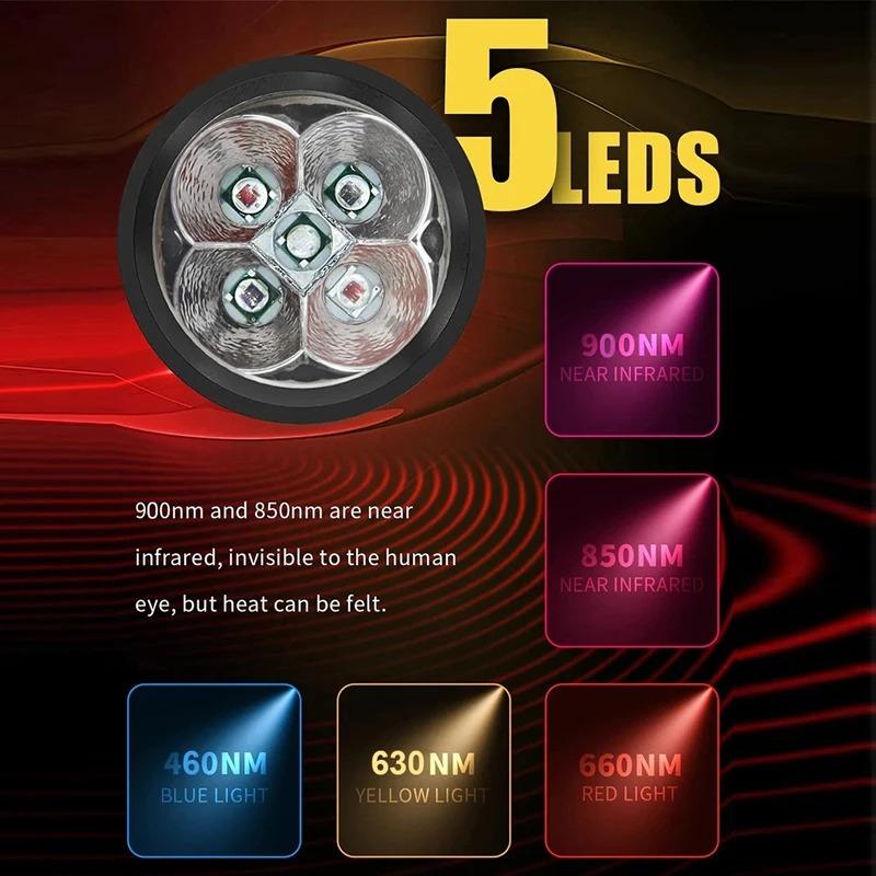 Red Light Therapy Device Cold Sore Canker Sore Treatment Infrared Light Therapy Wand for Mouth Nose Ear Knee Feet Hands Ankle