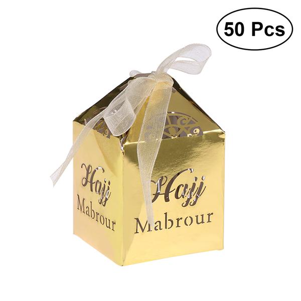 Buy 50PCS Hollow DieCut Favor Boxes Wedding Candy Boxes Wedding Gift