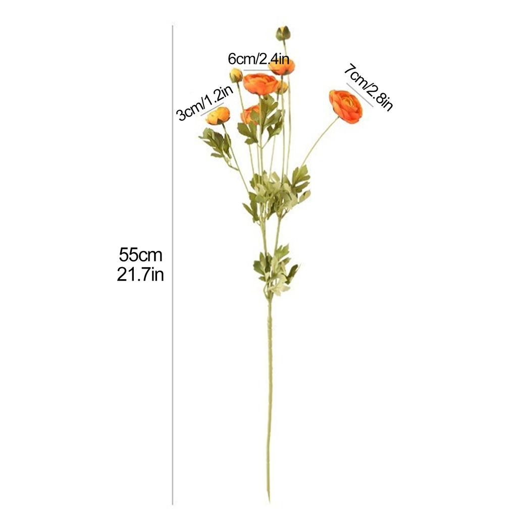 Artificial Flower 8 Head Camellia Living Room Small Dew Fake Flower Indoor Table Tea Table Decoration