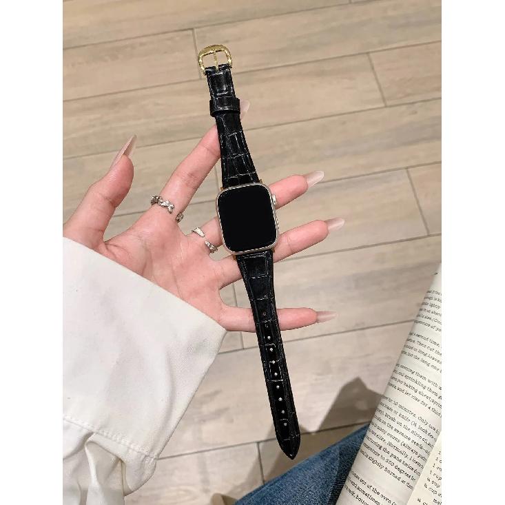 New Beautiful retro oil leather band For Apple Watch women 44mm 40 45 41 49 42 38 Series 11 10 9 8 SE 7 6 5 4 3 Strap