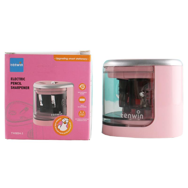 Double-hole Electric Pencil Sharpener; Automatic Pencil Sharpening for Primary School Students Writing Stationery